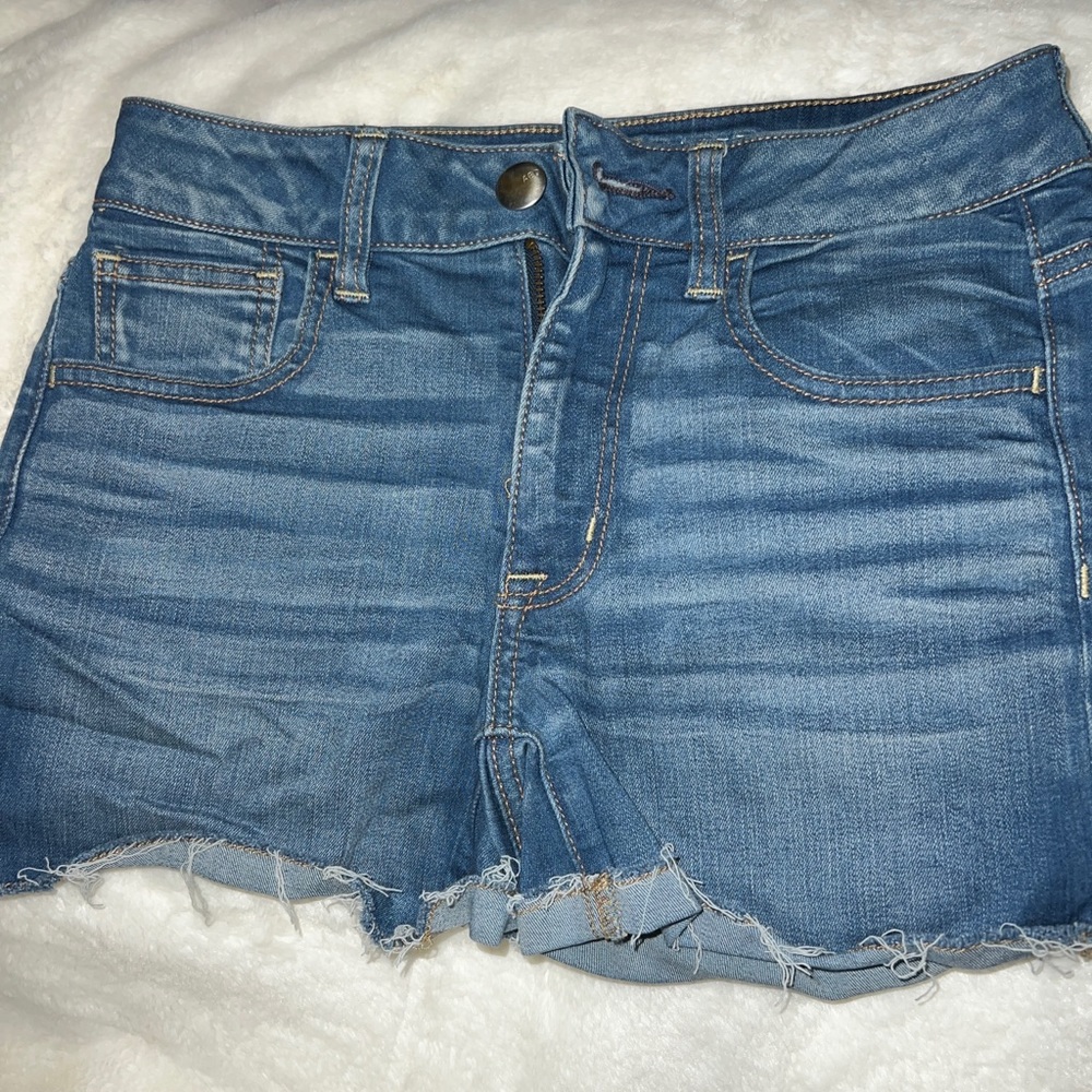 American Eagle Hi Rise Shortie Women’s Denim Shorts